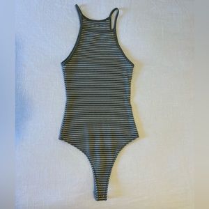 Abercrombie & Fitch Striped Tank Bodysuit